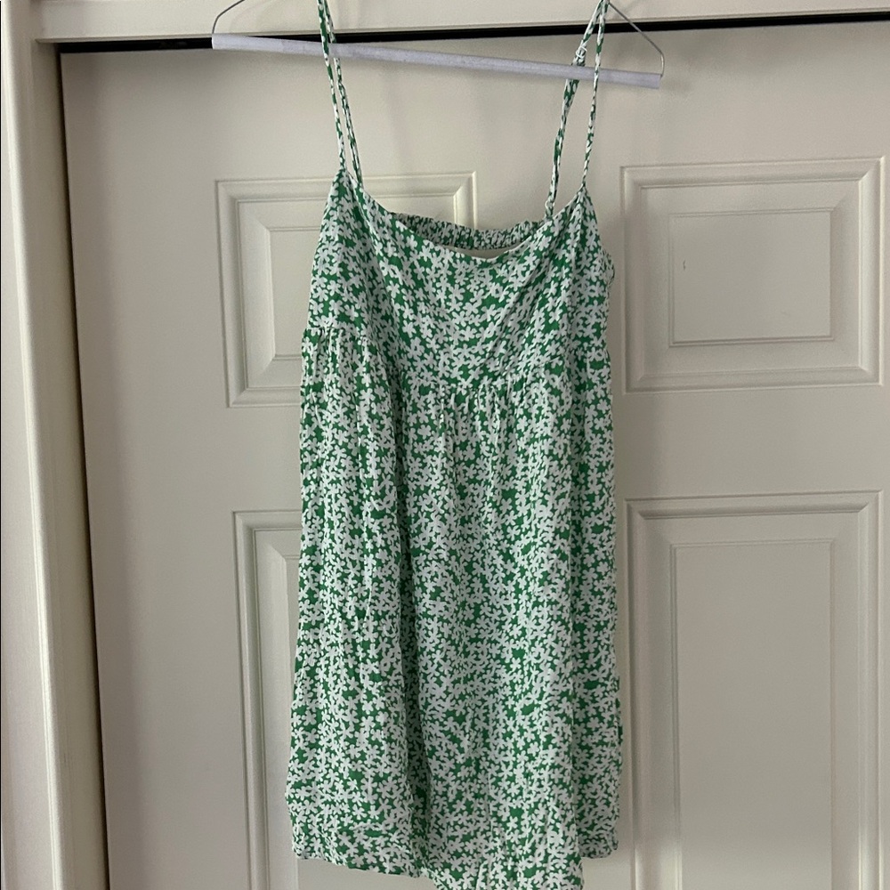 Green Floral Women's romper